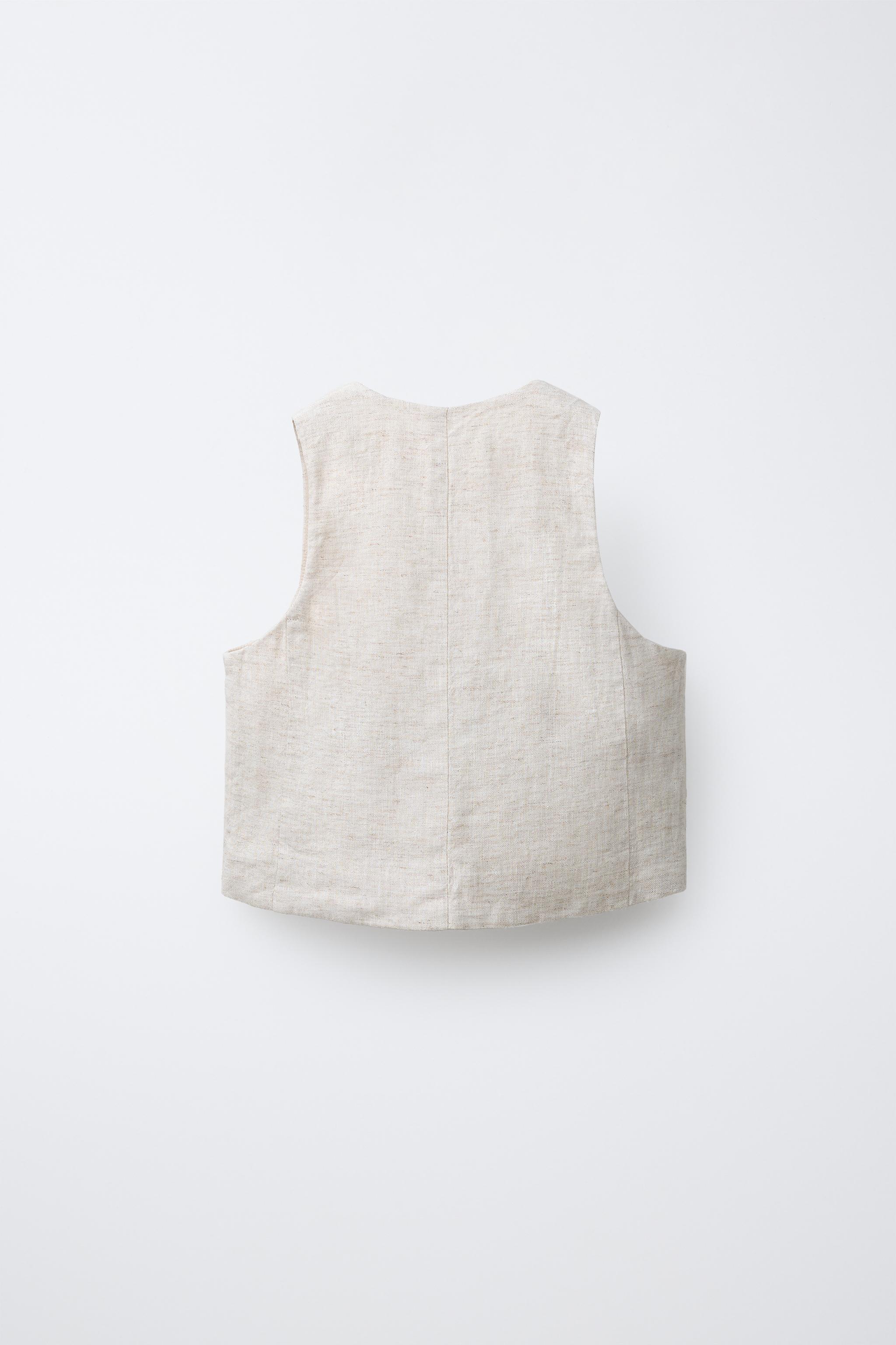GILET DE COSTUME EN LIN